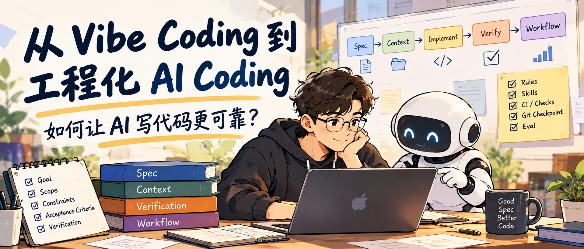 从 Vibe Coding 到工程化 AI Coding:如何让 AI 写代码更可靠?