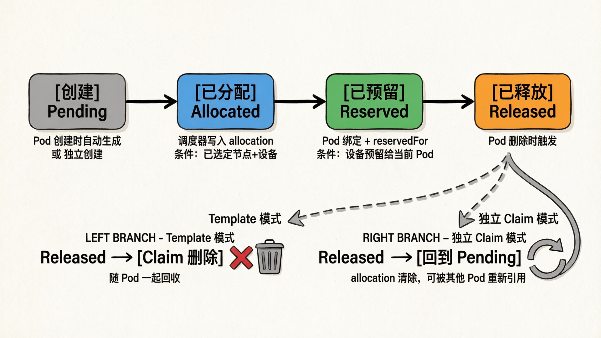 ResourceClaim 状态流转